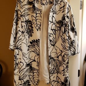 Chicos Black & White Jacket- Size 16